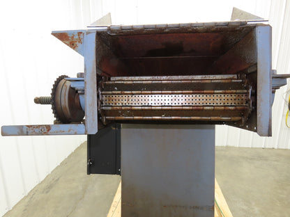 Turbo Chip Conveyor 16"W x 60" Infeed 40-43" Discharge Height  *No Drive*