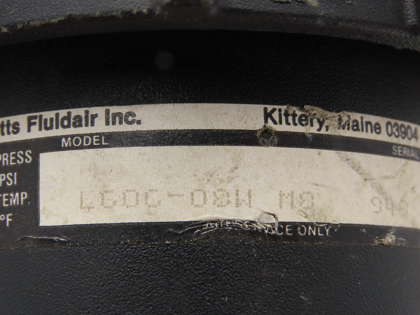 Parker Watts L606-08W/M8 Pneumatic Air Line Lubricator 250 psi Max Inlet 1" NPT