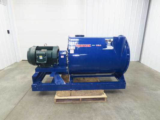 Spencer Centrifugal Multistage Blower Vacuum 1420CFM 10X10" 60Hp 230/460V 3Ph