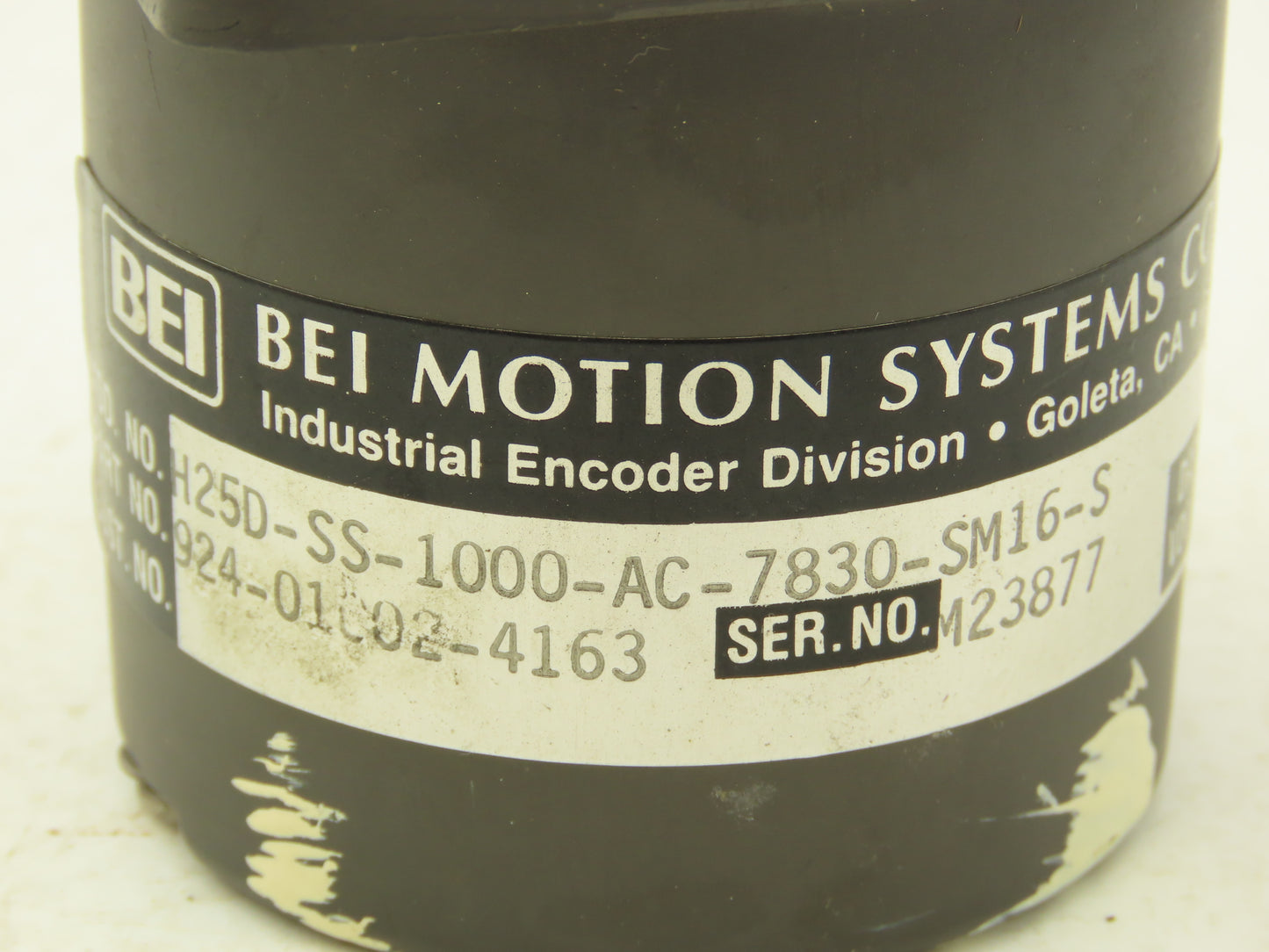 BEI Motion Systems H25D-SS-1000-AC-7830-SM16-S Rotary Encoder 7-Pin 5VDC 1000PPR