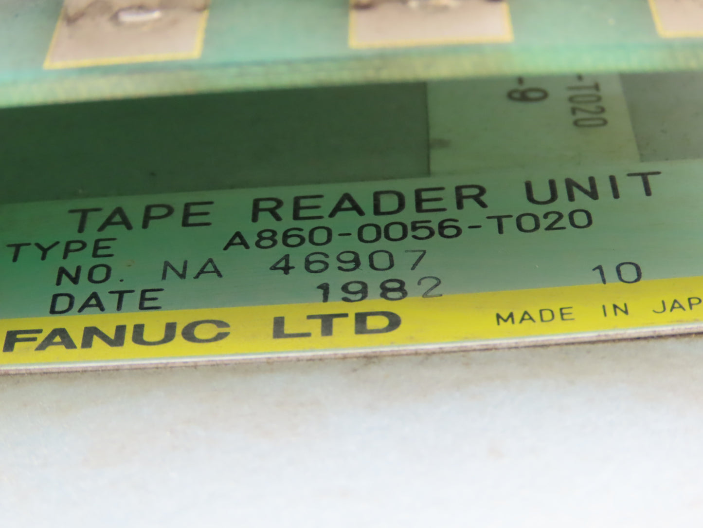 Fanuc A860-0056-T020 Dual Tape Reader Unit For CNC Machine