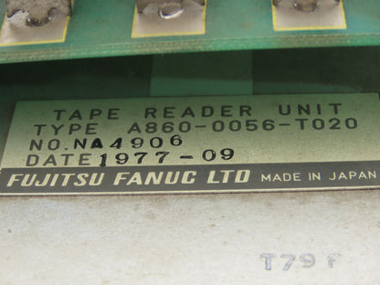 Fanuc A860-0056-T020 Dual Tape Reader Unit For CNC Machine