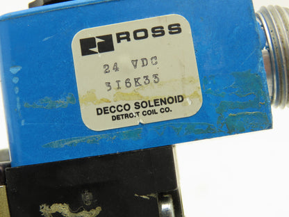 Ross W6076B2437 Pneumatic Solenoid Valve 24VDC