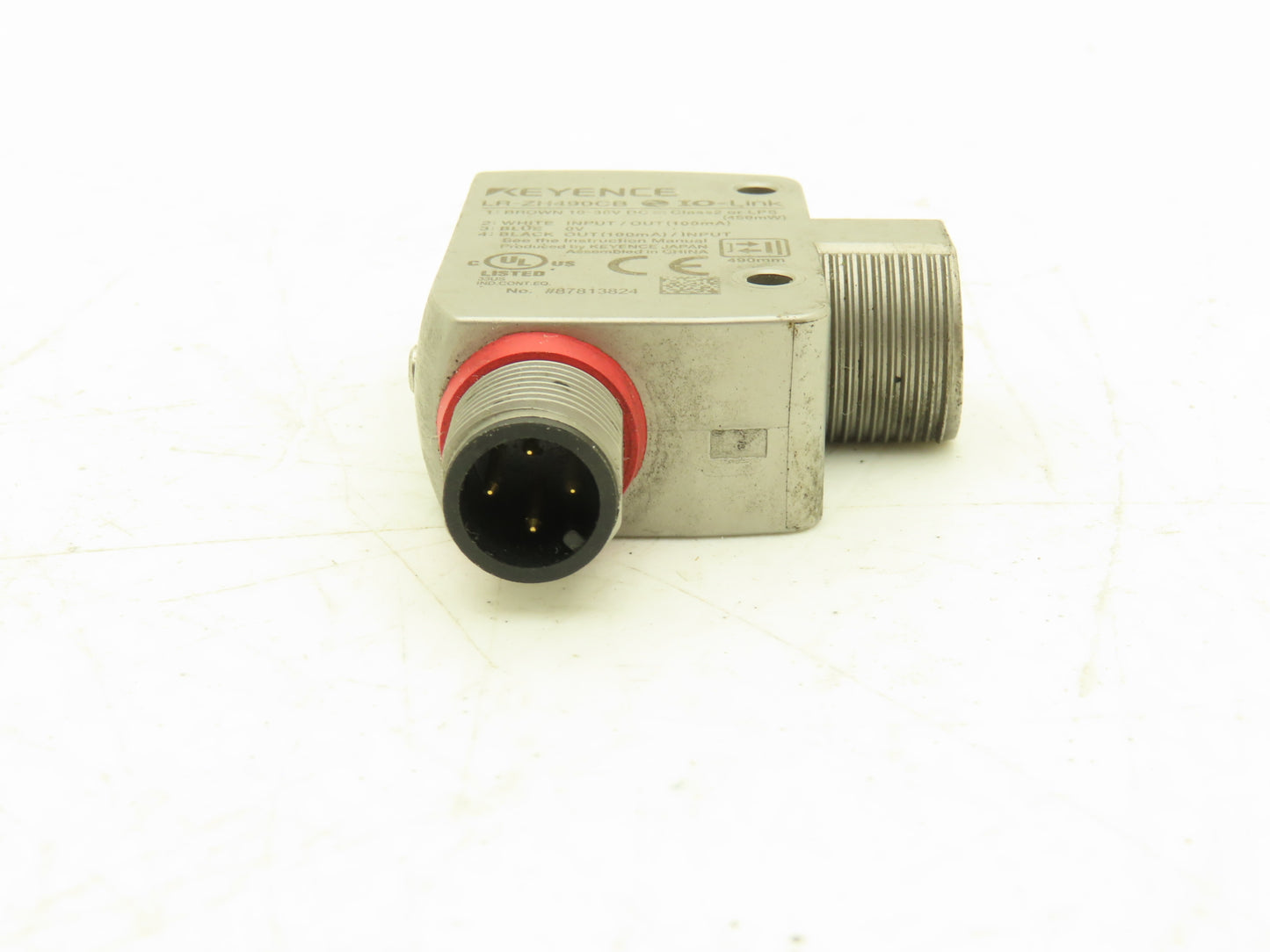 Keyence LR-ZH490CB Laser Proximity Sensor 490mm M12 10-30VDC  Lot of 2