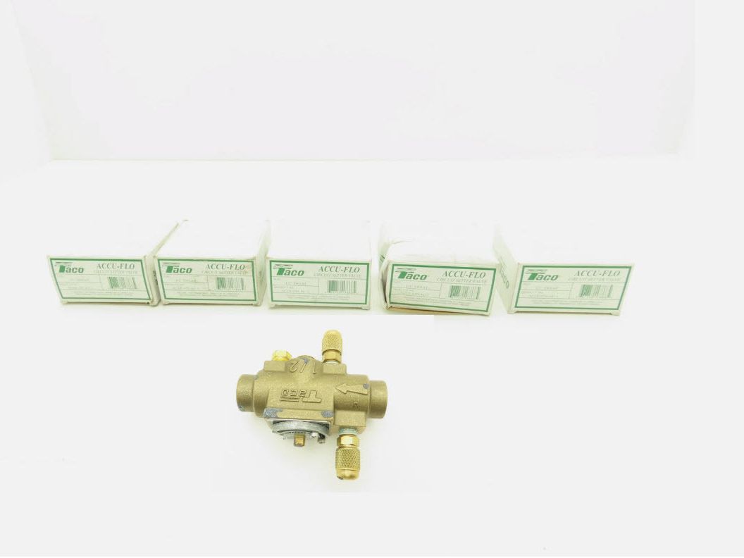 Taco ACUF-050-AC-1 Circuit Setter Balancing Valve 1/2" Sweat Connection Lot of 5