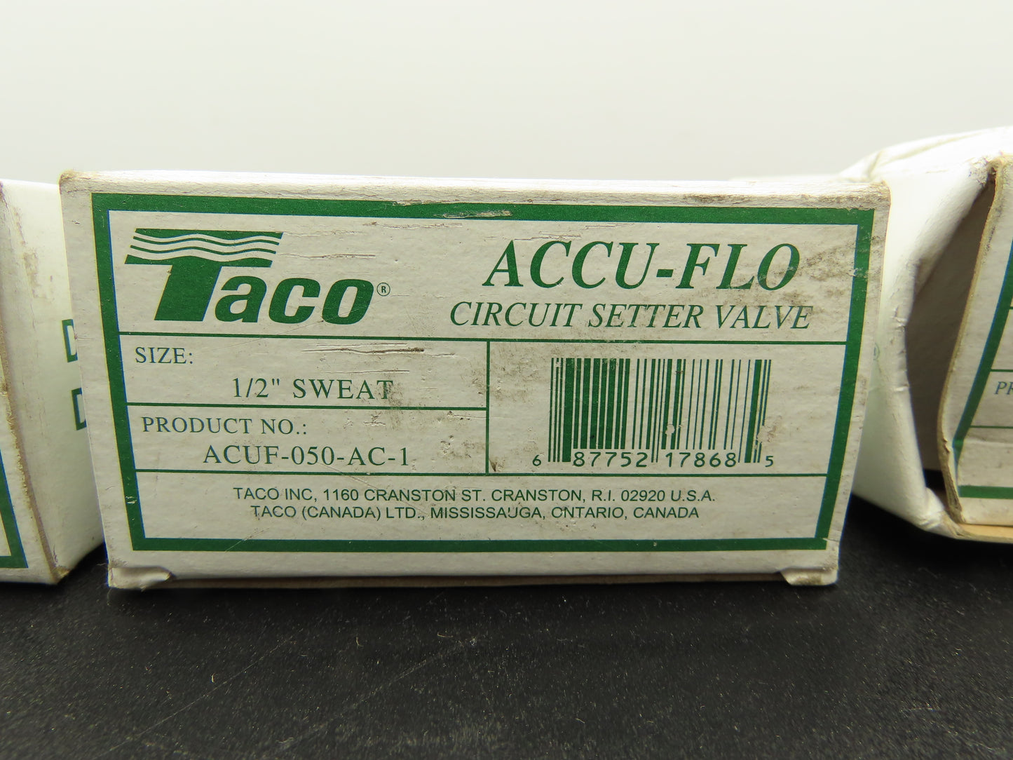 Taco ACUF-050-AC-1 Circuit Setter Balancing Valve 1/2" Sweat Connection Lot of 5