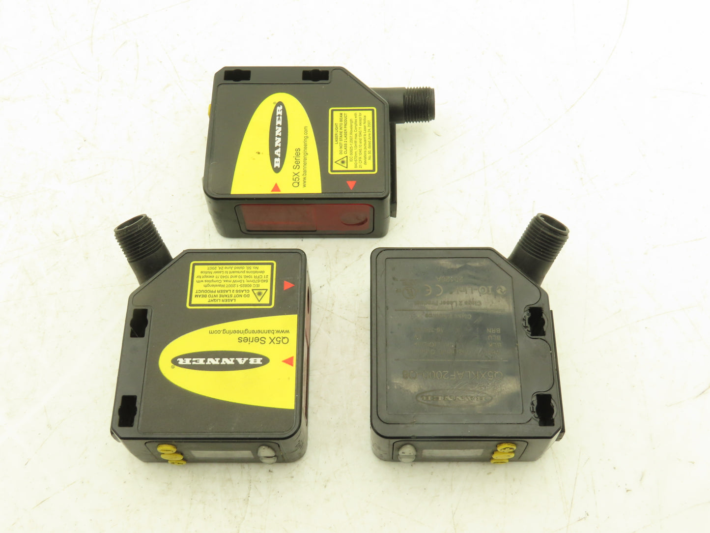 Banner Q5XKLAF2000-Q8 Laser Sensor 95-2000mm 10-30VDC  Lot of 3