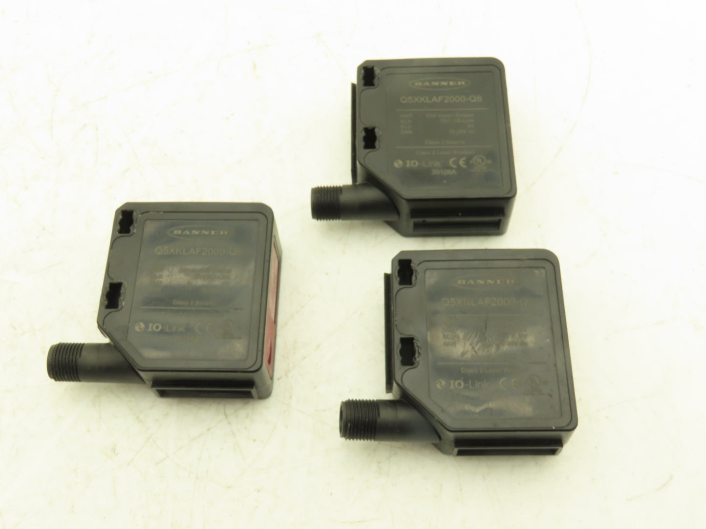Banner Q5XKLAF2000-Q8 Laser Sensor 95-2000mm 10-30VDC  Lot of 3