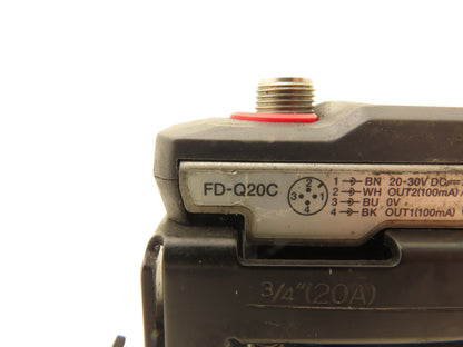 Keyence FD-Q20C Clamp-On Flow Sensor & Mount 1/2" 3/4" Pipe 15A/20A