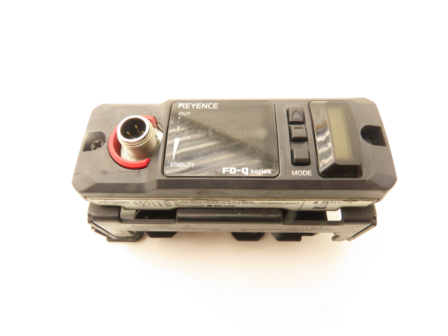 Keyence FD-Q20C Clamp-On Flow Sensor & Mount 1/2" 3/4" Pipe 15A/20A