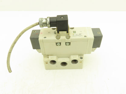 SMC VQ7-8-FHG-D-3Z Pneumatic Solenoid Valve 24VDC 1/2" Manifold