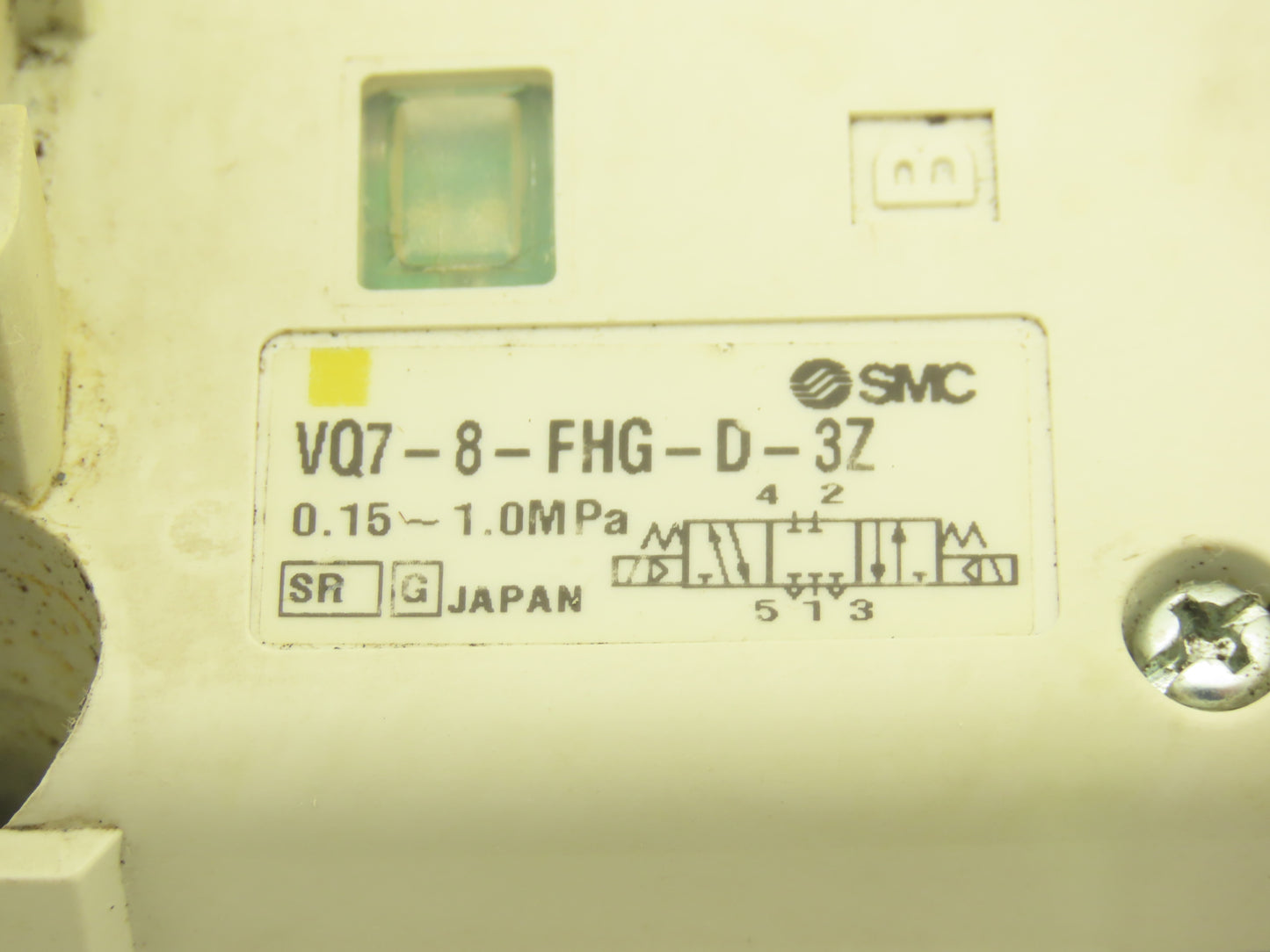 SMC VQ7-8-FHG-D-3Z Pneumatic Solenoid Valve 24VDC 1/2" Manifold