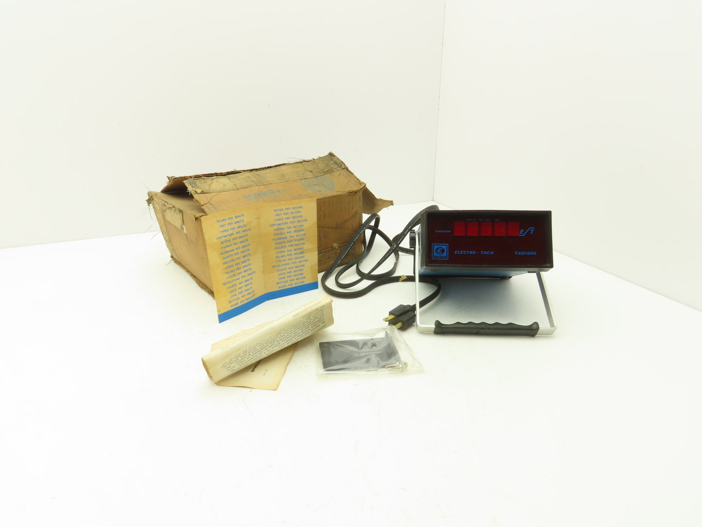 Electro Corp. TAD100A Events Per Unit Time Tachometer Digital Display Thumbwheel