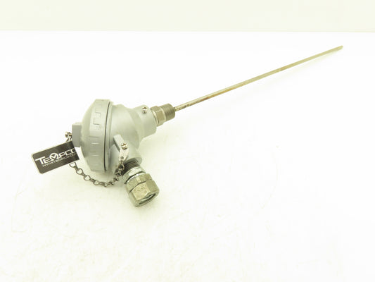 Tempco RTD00727 Temperature Sensor Thermocouple 18" Probe 1/2"npt 100 Ohm