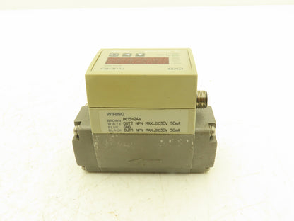 CKD Fluerex WFK5027-15-A5 Karman Vortex Flow Meter Sensor 3-27L/min Rc 1/2"
