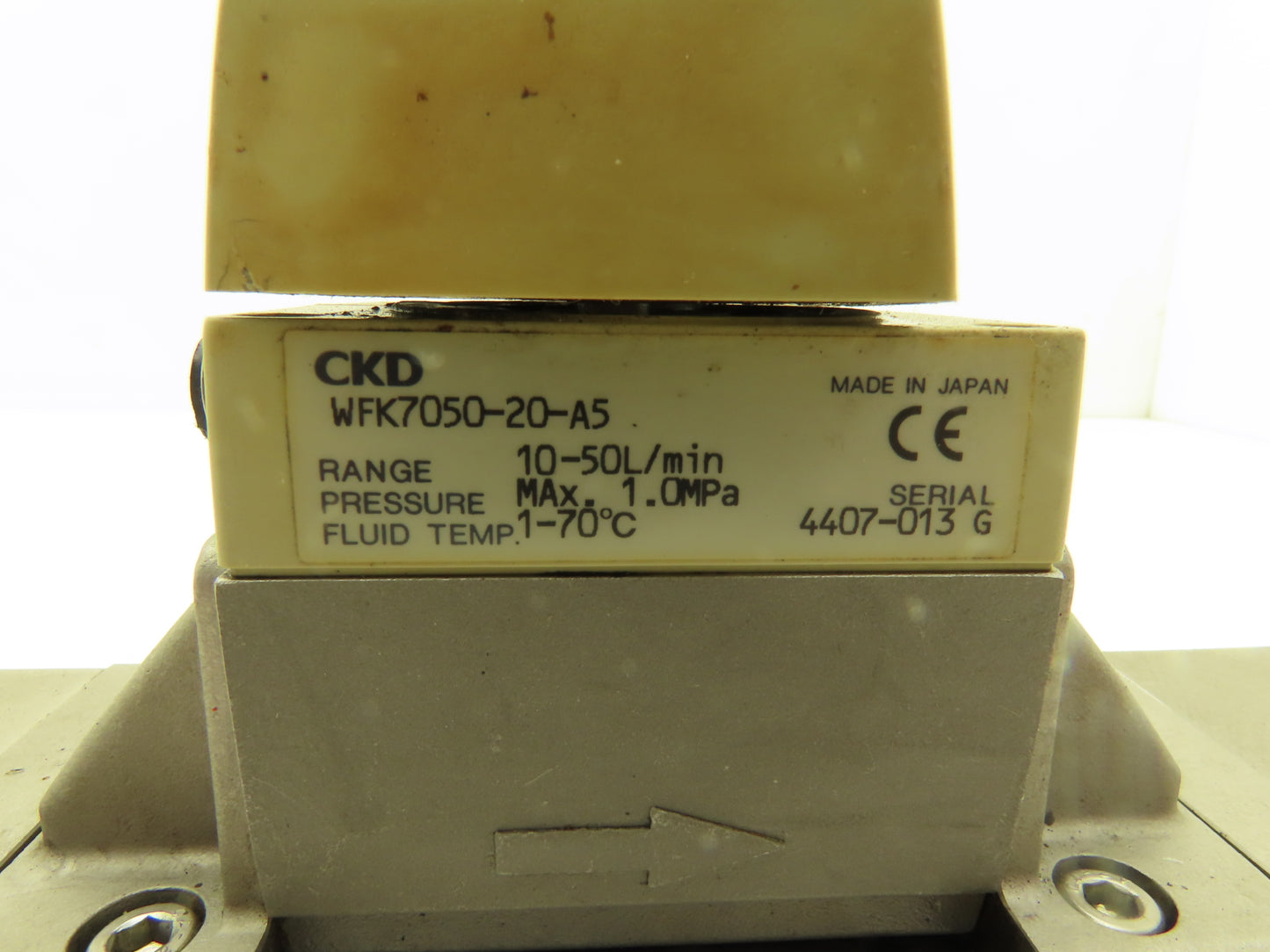 CKD Fluerex WFK7050-20-A5 Karman Vortex Flow Meter Sensor 10-50L/min 3/4" *Read*