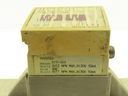 CKD Fluerex WFK7050-20-A5 Karman Vortex Flow Meter Sensor 10-50L/min 3/4" *Read*