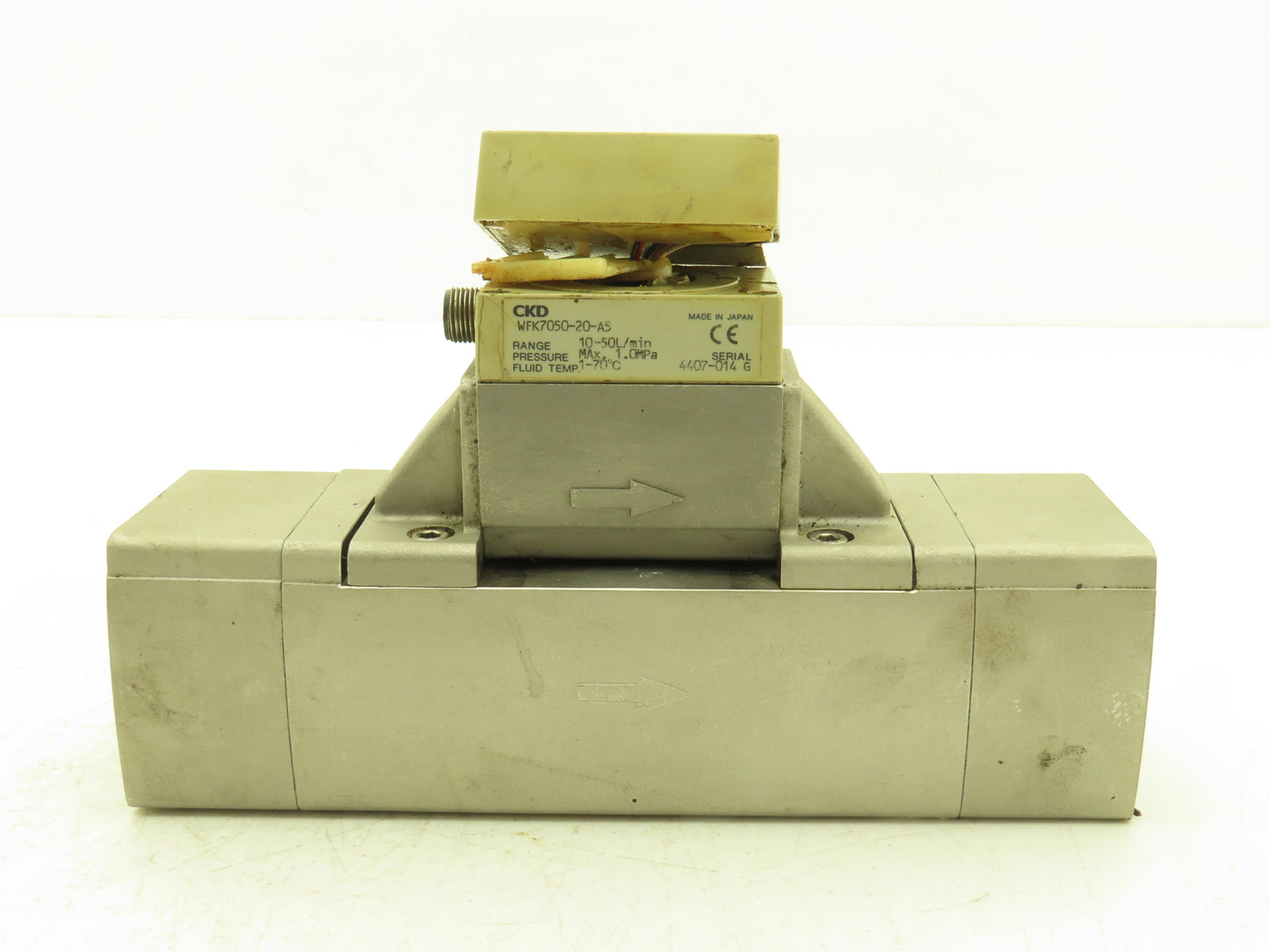 CKD Fluerex WFK7050-20-A5 Karman Vortex Flow Meter Sensor 10-50L/min 3/4" *Read*