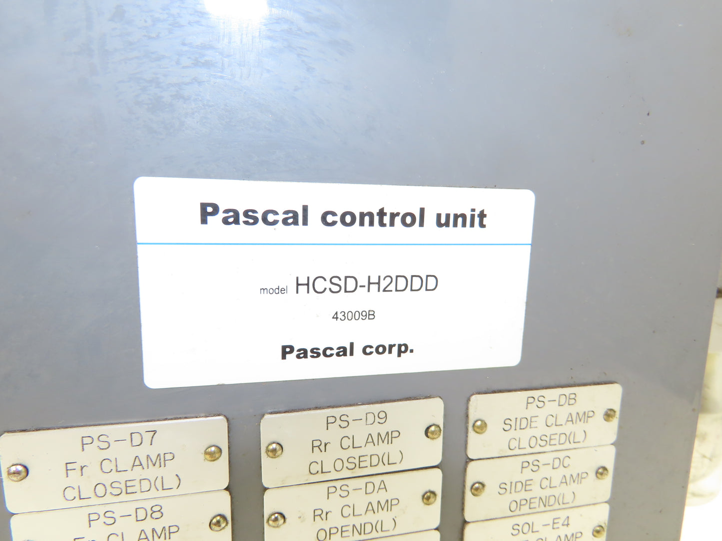 Pascal HCSD-H2DDD Air Operated Hydraulic Pump Power Control Unit X6308U-D