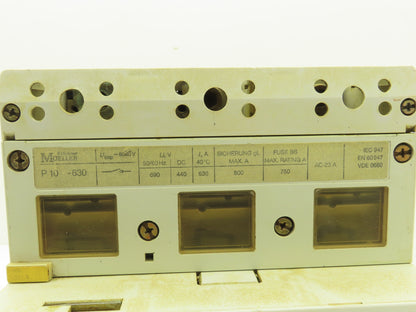Moeller P10-630 Circuit Breaker 800A 690VAC 3 Pole W/Disconnect Mechanism DNZM10