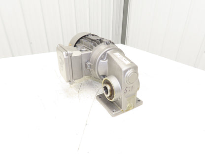 Nord 1SM50AX-80L/4 CUS Gearmotor 5:1 Ratio 330 RPM .75kw 230/460V Hollow Shaft
