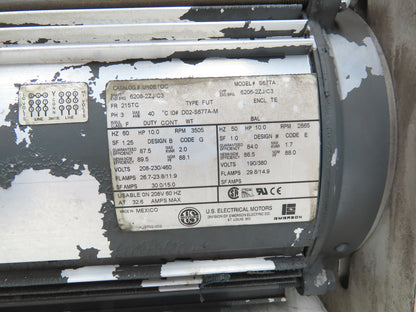 Paxton AT700 Centrifugal Blower 500 CFM 10Hp 3500 RPM 230/460V 3PH Belt Drive