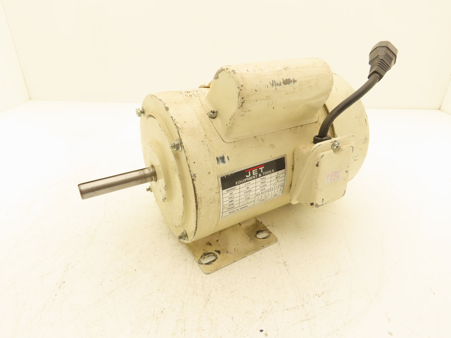 Jet Equipment & Tool Spindle Sander Motor 3/4Hp 1720 RPM 115/230V 1PH