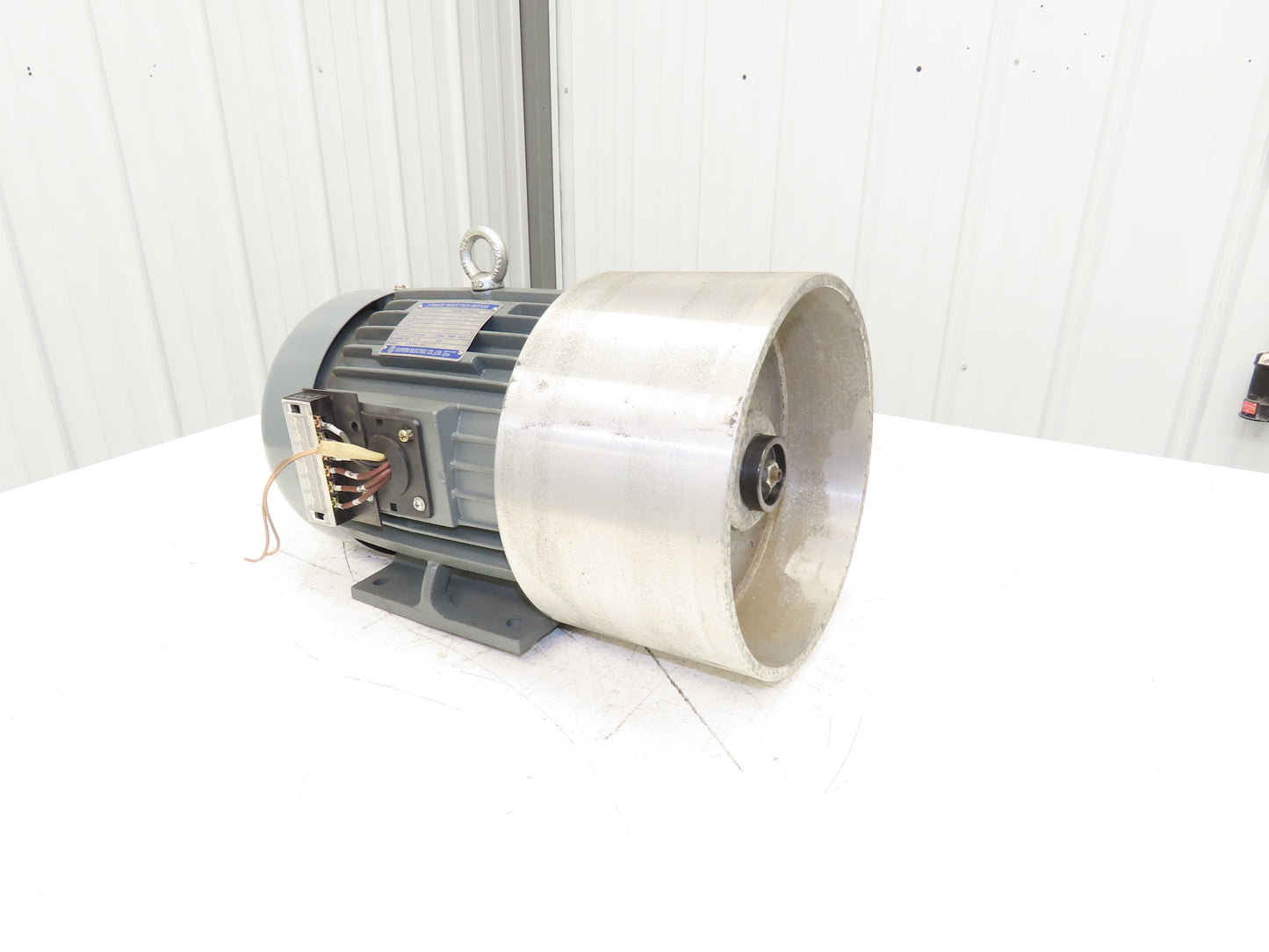 Superb Electric TEIFH Pin Router Motor w/Pulley 7.5Hp 1720/3450RPM 460V 3PH 112M