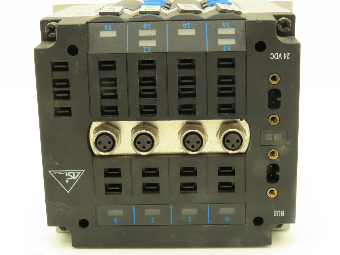 Festo CPV14-GE-ASI-4E4A-Z-M8 Pneumatic 4-Station Solenoid Valve Manifold 24VDC