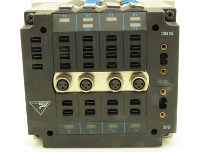 Festo CPV14-GE-ASI-4E4A-Z-M8 Pneumatic 4-Station Solenoid Valve Manifold 24VDC