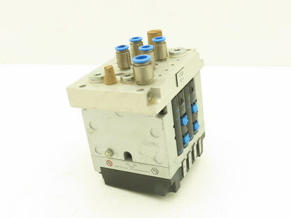 Festo CPV14-GE-ASI-4E4A-Z-M8 Pneumatic 4-Station Solenoid Valve Manifold 24VDC