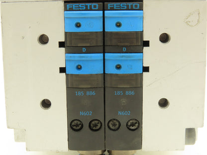 Festo CPV18-GE-ASI-2-Z Pneumatic 2-Station Solenoid Valve Manifold 24VDC 185886