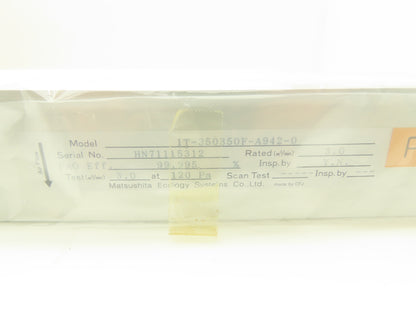 National 1T-350350F-A942-0 Matsushita Seiko Air Filter 350mm x 350mm