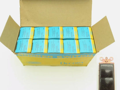 Leviton 5621 Decora Framed Brown Rocker Switch 20A 120/277 VAC Side Wired