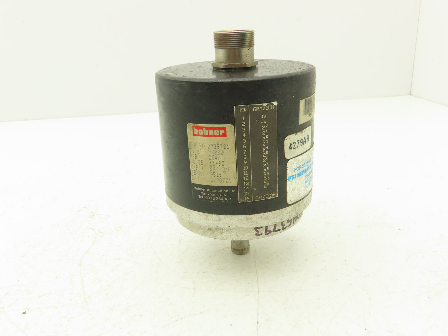 Hohner Automation 3KP80 Absolute Rotary Encoder 12mm Shaft 2048 PPR 11-30VDC