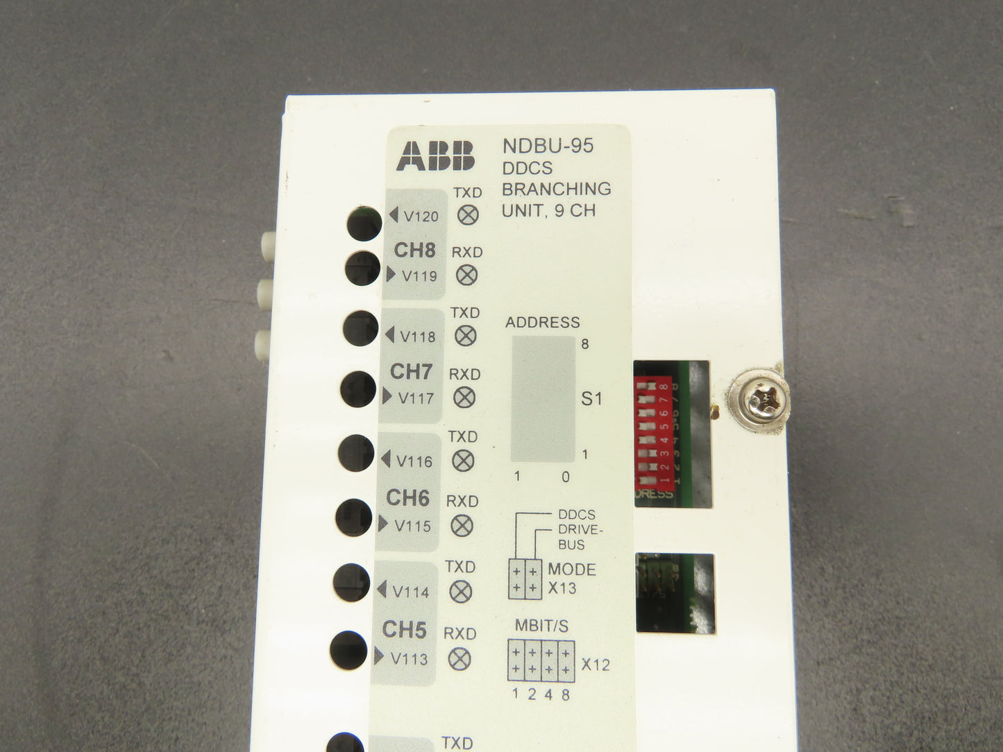 ABB NDBU-95 DDCS Branching Unit 9 Channel 24 VDC
