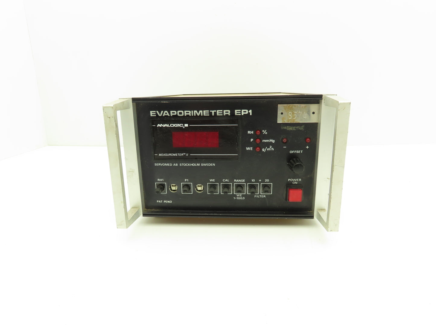 Servomed AB 2100 Evaporimeter Unit EP1 115VAC