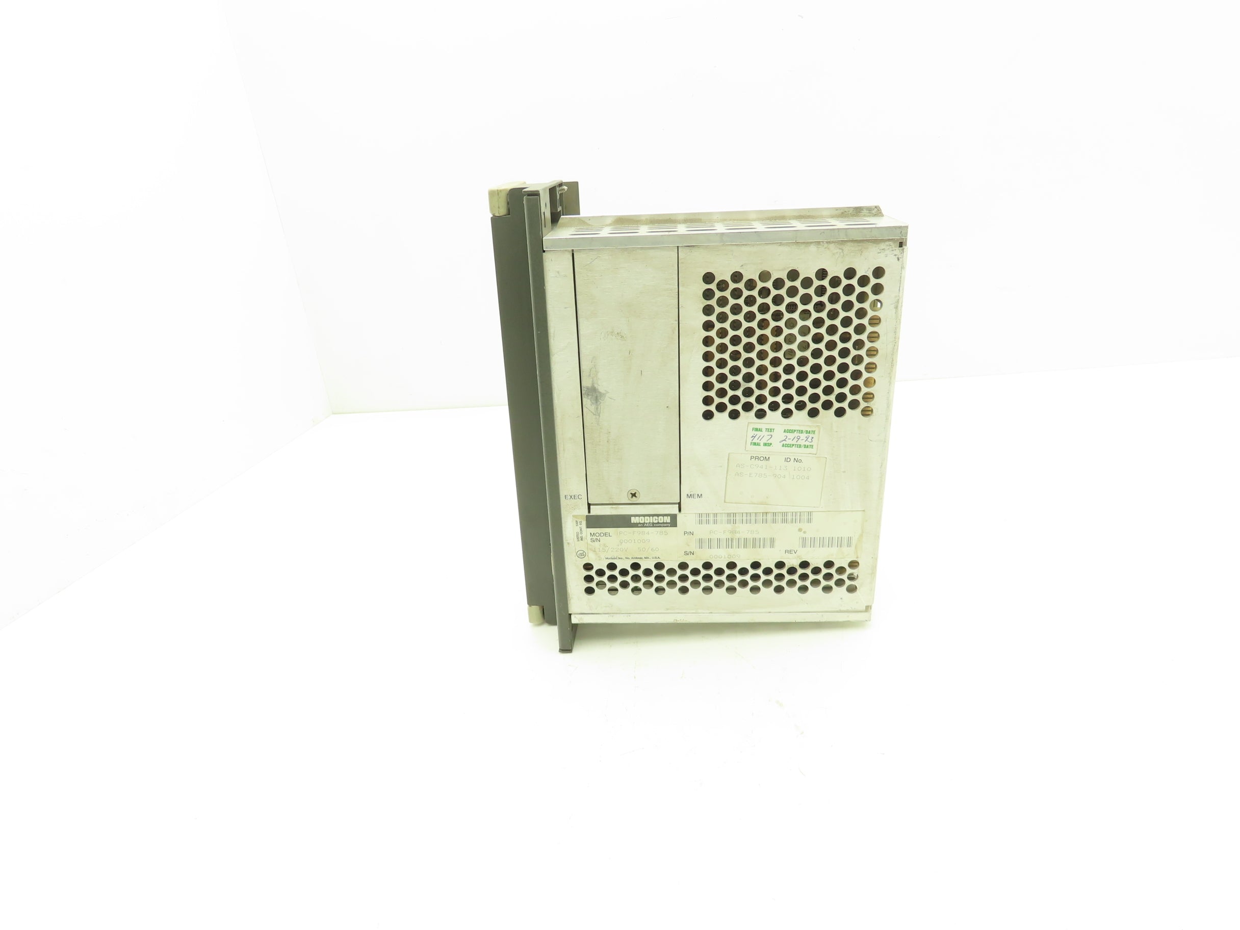 Modicon AEG PC-F984-785 PLC Programmable Controller I/O Module 115/220 ...