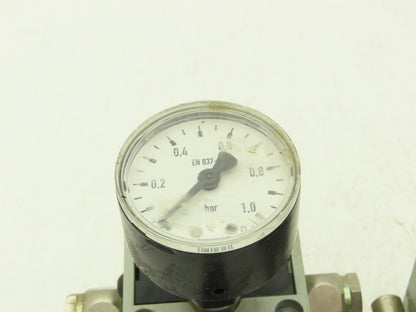 Numatics R22KG021 Pneumatic Air Pressure Regulator 1/4" NPT Ports Gauge Lot of 6