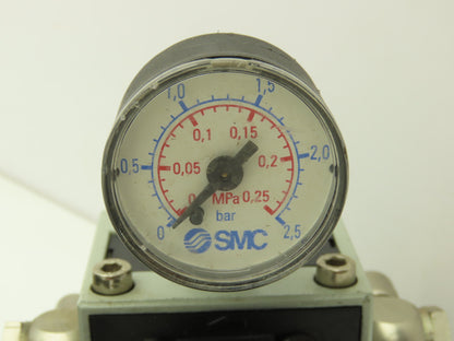 Numatics R22KG021 Pneumatic Air Pressure Regulator 1/4" NPT Ports Gauge Lot of 6