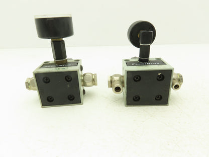 Numatics R22KG021 Pneumatic Air Pressure Regulator 1/4" NPT Ports Gauge Lot of 6