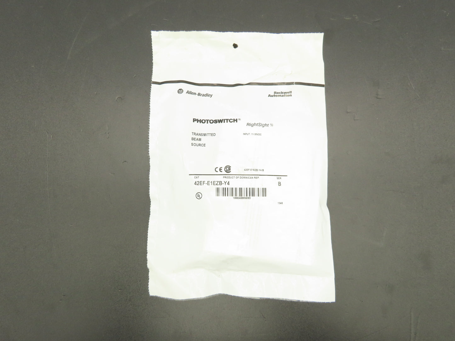 A-B 42EF-E1EZB-Y4 Photoswitch Rightsight Transmitted Beam Source 11-30VDC