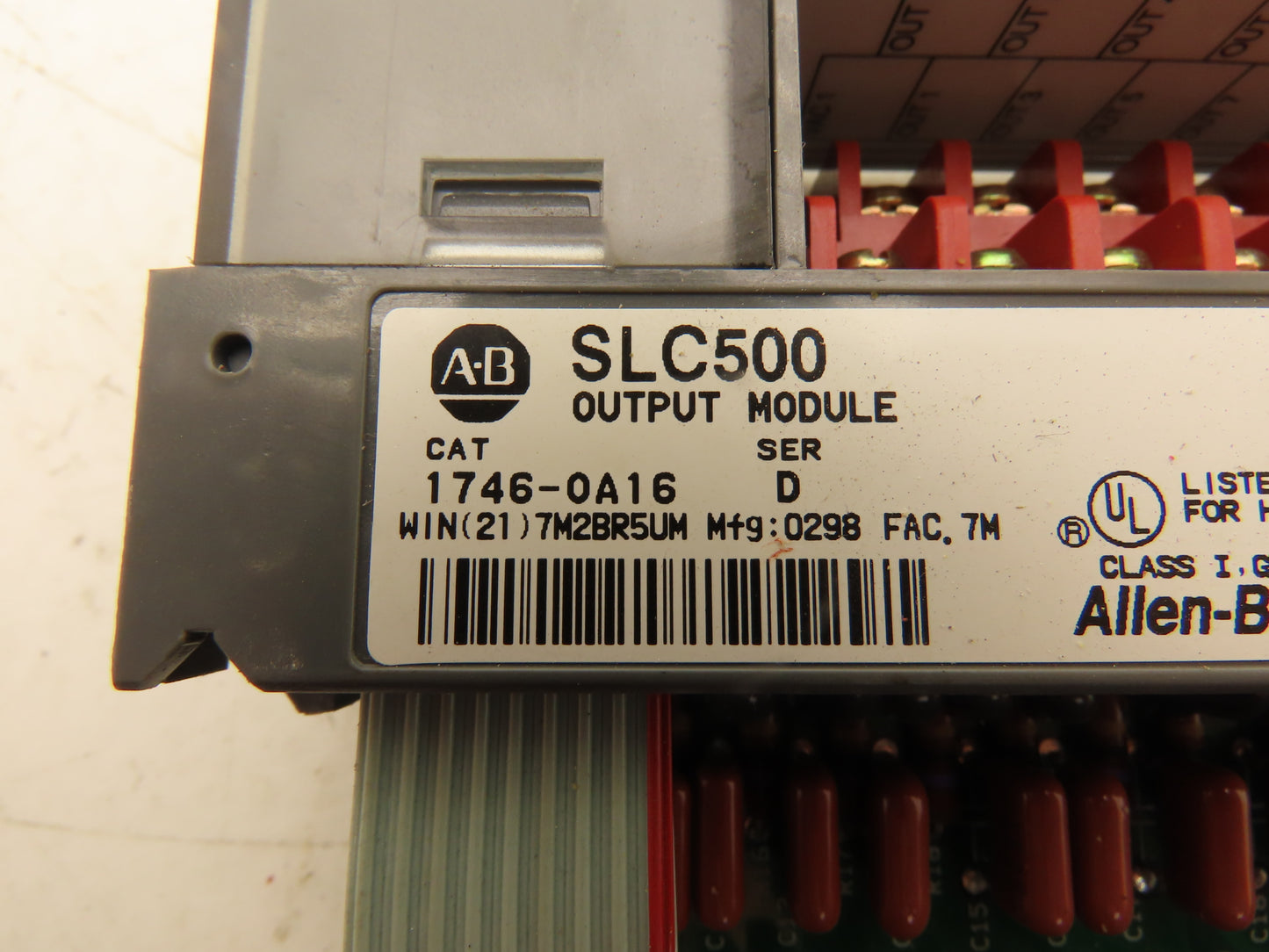 Allen Bradley 1746-OA16 SLC500 Series D Output Module Triac