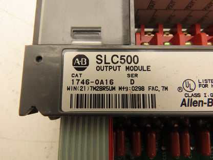 Allen Bradley 1746-OA16 SLC500 Series D Output Module Triac