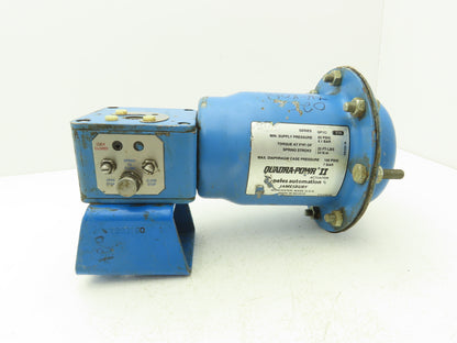 Neles-Jamesbury QP1C/S14 Quadra-Powr II Pneumatic Valve Actuator 60PSI 25Ft-lbs