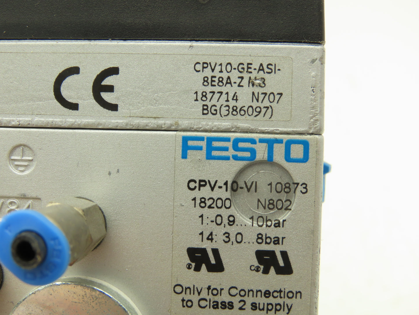 Festo CPV10-GE-ASI-8E8A-Z M8 Pneumatic 8 Station Solenoid Valve Manifold 24VDC