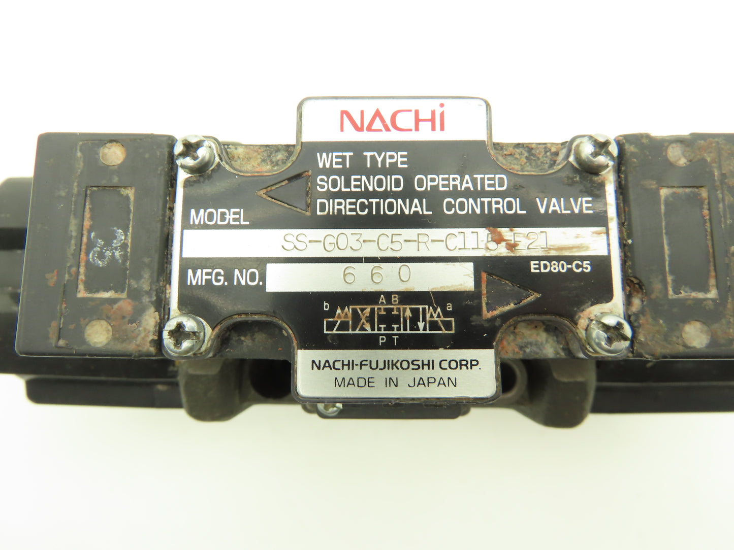 Nachi Hydraulic Directional Control Solenoid Valve 115VAC