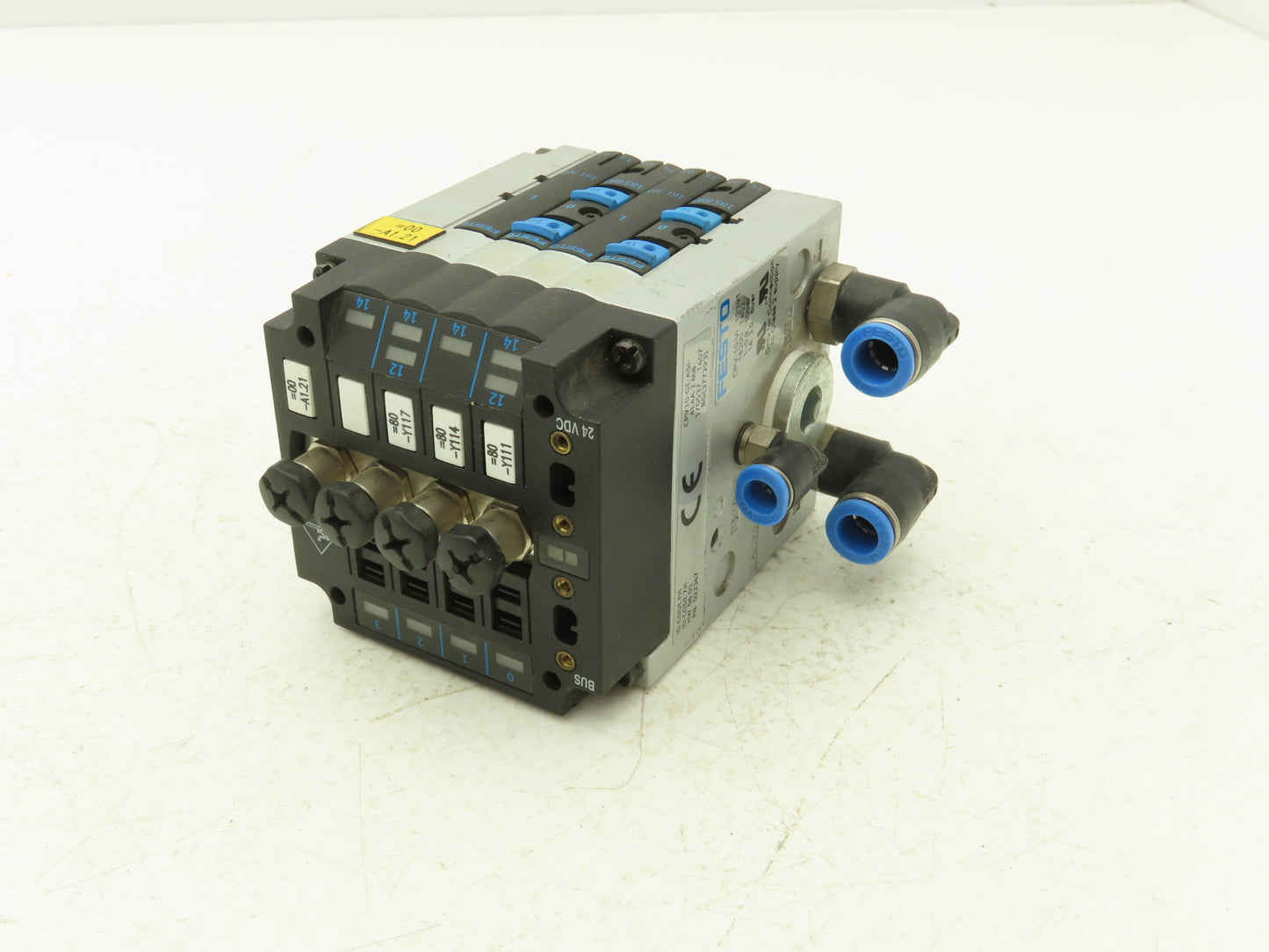 Festo CPV10-GE-ASI-4E4A-Z M8 Pneumatic 4 Station Solenoid Valve Manifold 24VDC