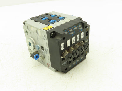 Festo CPV10-GE-ASI-4E4A-Z M8 Pneumatic 4 Station Solenoid Valve Manifold 24VDC