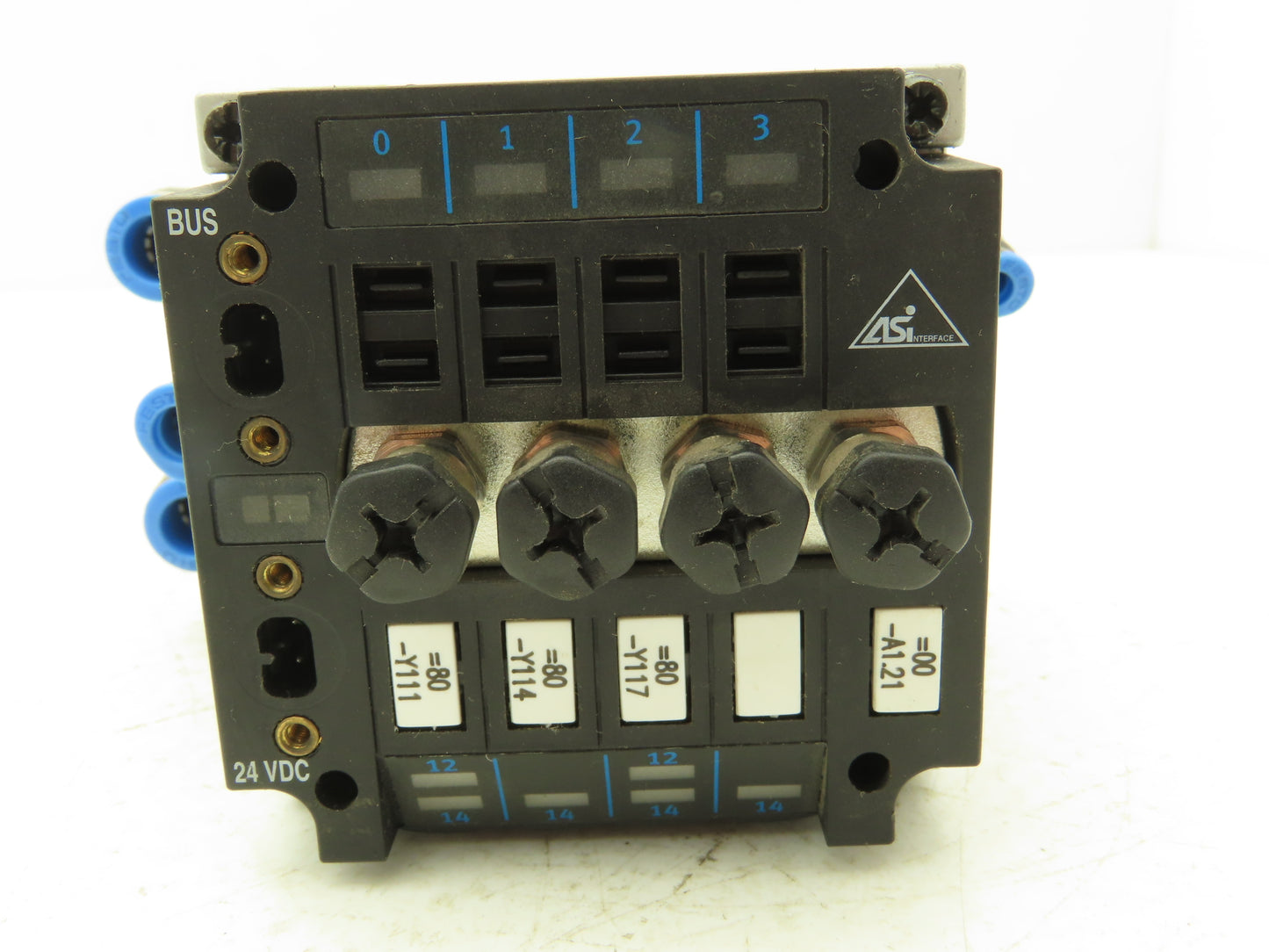 Festo CPV10-GE-ASI-4E4A-Z M8 Pneumatic 4 Station Solenoid Valve Manifold 24VDC